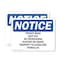 Signmission Private Road Keep Out No Trespassing Hunting OSHA Notice Sign, Vinyl Decal, 10in W x 7in L, 2PK OS-2PACK-NS-D-710-L-17870 - alternate 1